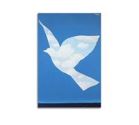 YMXSDIMDS The Promise by Rene Magritte Painting Poster Wall Art Scroll Canvas Picture Living Room Decor Home 24x36inch(60x90cm)