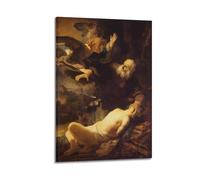YMXSDIMDS The Sacrifice of Isaac 1630 by Rembrandt Van Rijn Painting Poster Canvas And Wall Art Picture Print Modern Family Bedroom Decors 16x24inch(40x60cm)