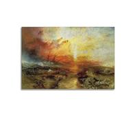 YMXSDIMDS The Slave Ship, 1840 by J. M. W. Turner Painting Poster Canvas Wall Art Picture Prints Hanging Photo Idea Decor 12x18inch(30x45cm)