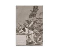 YMXSDIMDS The Sleep of Reason Produces Monsters by Francisco De Goya Painting Art Posters Room Aesthetic Print Art Wall Painting Canvas Modern Bedroom Decor 16x24inch(40x60cm)