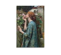 YMXSDIMDS The Soul of The Rose by John William Waterhouse Painting Poster Wall Art Picture Canvas Prints Bedroom Living Room Decor 12x18inch(30x45cm)