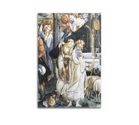 YMXSDIMDS The Trials And Calling of Moses by Sandro Botticelli Painting Poster Canvas Wall Art Picture Prints Hanging Photo Idea Decor 12x18inch(30x45cm)