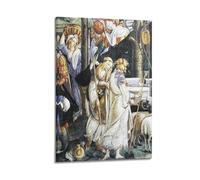 YMXSDIMDS The Trials And Calling of Moses by Sandro Botticelli Painting Poster Print Photo Art Canvas Home Decorative Bedroom Modern Decors 08x12inch(20x30cm)