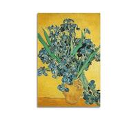 YMXSDIMDS Vase with Irises by Vincent Van Gogh Painting Poster Wall Art Canvas Living Room Bedroom Decor Artworks 08x12inch(20x30cm)
