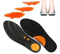 YMXWAN Supination Insoles for Men and Women-Adjustable Arch Support,Orthotic Corrective Inserts,Medial & Lateral Heel Wedge Insoles for Overpronation,Plantar Fasciitis,Knee Pain,O/X Leg