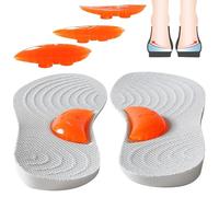 YMXWAN Supination Insoles for Men and Women-Adjustable Arch Support,Orthotic Corrective Inserts,Medial & Lateral Heel Wedge Insoles for Overpronation,Plantar Fasciitis,Knee Pain,O/X Leg