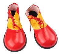 Ymxygz 1pairs Adult Leather Clown Shoes Cosplay Props Party Costume Carnival Circus Clown Shoes Masquerade Halloween Costume Shoes