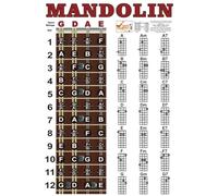 Ymxygz 1pc Mandolin Fingering Diagram Mandolin Chords Chart Durable Chord Practice Chart Chords Mandolin Notes Mandolins Chords Poster