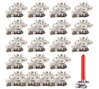 Ymxygz 20pcs Christmas Tree Candle Holder Clip on Candle Holders Window Candle Holder Clamps Traditional Vintage Candle Holders with Clip