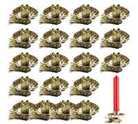 Ymxygz 20pcs Christmas Tree Candle Holder Clip on Candle Holders Window Candle Holder Clamps Traditional Vintage Candle Holders with Clip