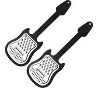 Ymxygz 2pcs Kitchen Multifunction Plastic Frame Vegetable Fruit Grater Slicer Peeler Guitar Shaped Metal Scraper Shredder Carving Tool