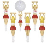 Ymxygz 6pcs Funny Golf Tees, Lady Shaped Golf Bases Golf Ball Holders Golf Practicing Accessories Xmas Present for Golf Lover