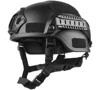 Ymxygz Airsoft Helmet Protective Helmet with Side Rails and Mount Adults Helmet for Airsoft Paintball Hunting Outdoor Sports