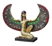 Ymxygz Ancient Egyptian Pharaoh King Statue Resin Egyptian Goddess Isis Sculpture Egyptian Sphinx Ornaments for Home Office Decor