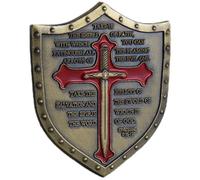 Ymxygz Antique Knights Templar Put on the Whole of God Challenge Coin Prayer Ephesians 6:13-17 Commemorative Coin
