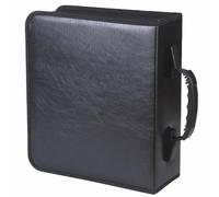 Ymxygz Case, 400 Capacity Hard Pu Leather Portable Travel Dvd Case Protective Zipper Case Holder Car Storage Wallet Bag with Handle