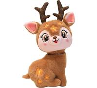 Ymxygz Christmas Plush Toy Xmas Reindeer Plush Soft Deer Stuffed Animal Toy Cute Reindeer Plush Pillow Toy