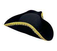 Ymxygz Colonial Tricorn Hat Pirate Hat for Women Man Unisex Cosplay Pirate Hat Hat Halloween Party Hat for Halloween Carnival Cosplay
