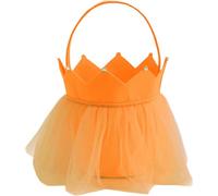 Ymxygz Halloween Felt Candy Goody Bag Halloween Bags Princess Crown Halloween Sweets Candy Tote Bag with Handle for Kids Party Decor