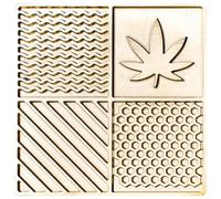 Ymxygz Ice Stamp Tray, Ice Cube Stamp for Cocktails, Modern Ice Molds Ice Cube Molds Ice Stamp Plate Bartender Accessories for Ice Cocktails Whiskey Bourbon