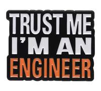 Ymxygz Lapel Badge Brooch Pin Trust Me I'm an Engineer Brooch Words Lapel Pin Letters Brooch Pin I'm an Engineer Brooch