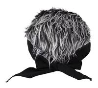 Ymxygz Men Artificial Wig Hat, Short Hair Wig Headband Simulation Wig Cap Men's Landlord Brimless Cap Hip-hop Headwear for Outdoor
