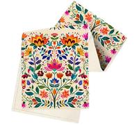 Ymxygz Mexican Dia De Los Muertos Table Runner for Fiesta Dia De Los Muertos Rustic Linen Home Dining Room Kitchen Table Decorations