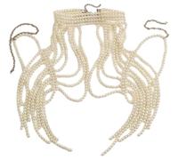 Ymxygz Pearl Tassel Shoulder Chain, Women's Adult Jewelry - Pearl Body Chain Necklace for Evening Dress, Casual Wear & Social Events