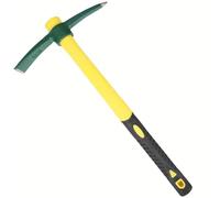 Ymxygz Pick Mattock Hoe, Forged Weeding Garden Pick Axe Mattock Forged Adze Hoe for Gardening, Loosening Soil, Planting 15 Inches