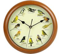 Ymxygz Singing Bird Wall Clock, Non Ticking Silent Hanging Clock, Cuckoo Clock for Wall Home Decor, Novelty Wall Clock for Office Home