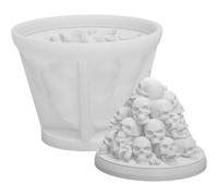 Ymxygz Skull Candle Mould, 3d Stacked Skull Halloween Silicone Mould, Halloween Scented Candles Soap Mould for Gifts Diy Craft, Home Decoration