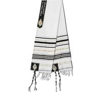 Ymxygz Stripe Messianic Tallit Prayer Shawl Men Women Covenant Tallit Prayer Shawl Arabian Prayer Scarf Ethnic Style Headscarf Jewish Tallit for Israel Gift