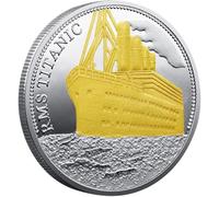 Ymxygz Titanic Commemorative Coin, Titanic Ship Challenge Coin Collectable Collector Historical Memorabilia Souvenir Gifts 40mm