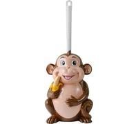 Ymxygz Toilet Brush Bathroom Novelty Toilet Brush Holder Cartoon Frog Cow Monkey Resin Toilet Scrubber Set Toilet Brush Cleaning Tool