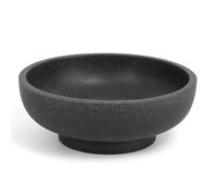 YMXYJM Large Decorative Resin Bowl, Modern Handicraft Bowls for Home Decor, Decorative Fruit Bowl for Kitchen Counter, Stylish Key Bowl for Entry Table, Artificial Stone Black