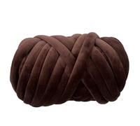 YMYGCC Chunky Yarn 1KG Velvet Thick Super Bulky Chunky Yarn Hand Knitting Woven Thread Basket Blanket Carpets Giant Yarn DIY Arm Hand-knit Blanket Knitting Yarn for Crochet(Coffee 1KG)