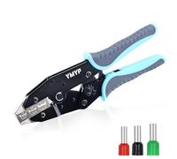 YMYP Crimping Tool for Sleeves Ferrule Terminals & Pin Cord Ends - Ratcheting Wire Crimper - AWG 3-1/0 (25-50mm²) - Electrical Crimping Tool