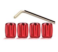 YMYQF 4Pcs Metal Car Tyre Valve Caps for Jaguar E-Pace x540 F-Pace SVR x761 I-Pace, Tire Stem Dust Covers with Seal Ring, Anti-Rust Prevent Air Leakage Tyre Protection Accessories,D