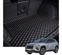 YMYQF Boot Mat, Boot Liner for Hyundai Tucson Plug-in Hybrid/NX4 PHEV 2021 2022 2023 2024 2025, Non-Slip Scratch-Resistant Leather Boot Mats, Car Accessories, Beige