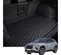 YMYQF Boot Mat, Boot Liner for Hyundai Tucson Plug-in Hybrid/NX4 PHEV 2021 2022 2023 2024 2025, Non-Slip Scratch-Resistant Leather Boot Mats, Car Accessories, Beige