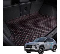 YMYQF Boot Mat, Boot Liner for Hyundai Tucson Plug-in Hybrid/NX4 PHEV 2021 2022 2023 2024 2025, Non-Slip Scratch-Resistant Leather Boot Mats, Car Accessories, Beige
