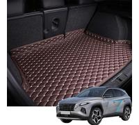 YMYQF Boot Mat, Boot Liner for Hyundai Tucson Plug-in Hybrid/NX4 PHEV 2021 2022 2023 2024 2025, Non-Slip Scratch-Resistant Leather Boot Mats, Car Accessories, Beige