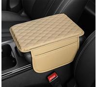 YMYQF Car Armrest Cushion for BMW 3 Series(4 Door) E46 1998-2005, Car Centre Console Pad Scratch Protection Waterproof Armrest Cushion Interior Accessories,Beige