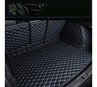 YMYQF Car Boot Liner Mat for Audi Q4 e-tron 2022 2023 2024 2025(upper level), Leather Boot Mat Full Coverage Protector Pad Cargo Storage Tray Protector Liner Carpets,Black+blue