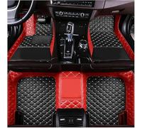 YMYQF Car Floor Mats for Nissan X-Trail III (T33) 2022 2023 2024 2025 5-Seat, Leather Full Coverage Foot Pads Carpets Protection Anti-Slip Waterproof All Weather Car Floor Liner,Red+Black