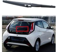 YMYQF Car Rear Windshield Wiper Arm for Toyota Aygo 2015 2016 2017 2018 2019 2020 2021 2022, Back Wiper Arm Blade Set Rubber Cleaning Window Replacements Parts