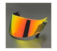 YMYQF Motorcycle Helmet Visor for Shark Race R PRO GP, UV Anti-Fog Motorcycle Helmet Visor Lens Windproof Motorbike Helmet Face Shield,normal-B Golden Red