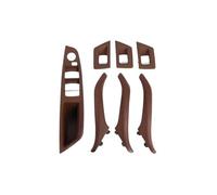YMYYQW Car Inside Door Handles Left Right Side Driver Cars Interior Leather Door Handles 7PCS Full Set for 5 Series F10 F11 51417225866