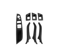 YMYYQW Car Inside Door Handles Left Right Side Driver Cars Interior Leather Door Handles 7PCS Full Set for 5 Series F10 F11 51417225866