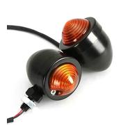 YMYYQW Motorbike Rear Light 2x /Black Universal Bullet Motorcycle Turn Signal Lights For VT750 VT1100 VTX1300 For STEED VLX 400 600 For Magna VF750